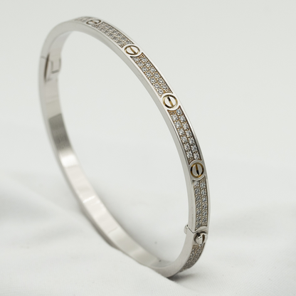 [LuxJewelry]LOVE BRACELET 3.65MM DIAMOND-PAVED