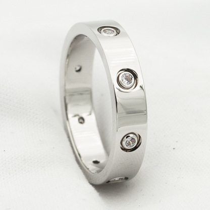 [LuxJewelry]LOVE RING 3.6MM 8 DIAMONDS
