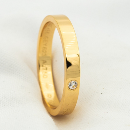 [LuxJewelry]LOVE RING 4MM 1 DIAMOND