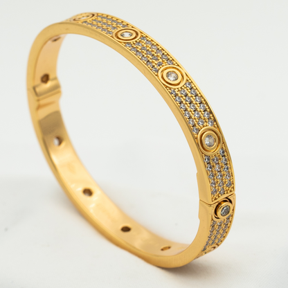 [LuxJewelry]LOVE BRACELET 6.1MM DIAMOND-PAVED 10 BIG DIAMONDS