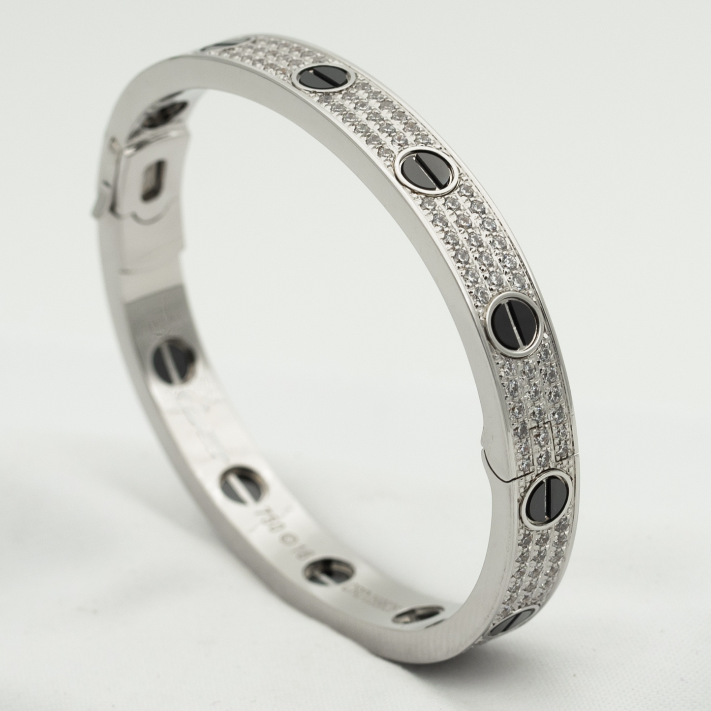 [LuxJewelry]LOVE BRACELET 6.1MM DIAMOND-PAVED CERAMIC
