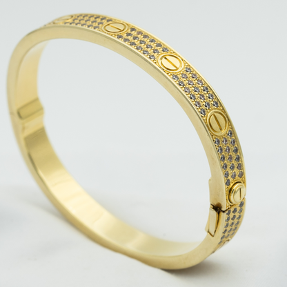 [LuxJewelry]LOVE BRACELET 6.1MM DIAMOND-PAVED