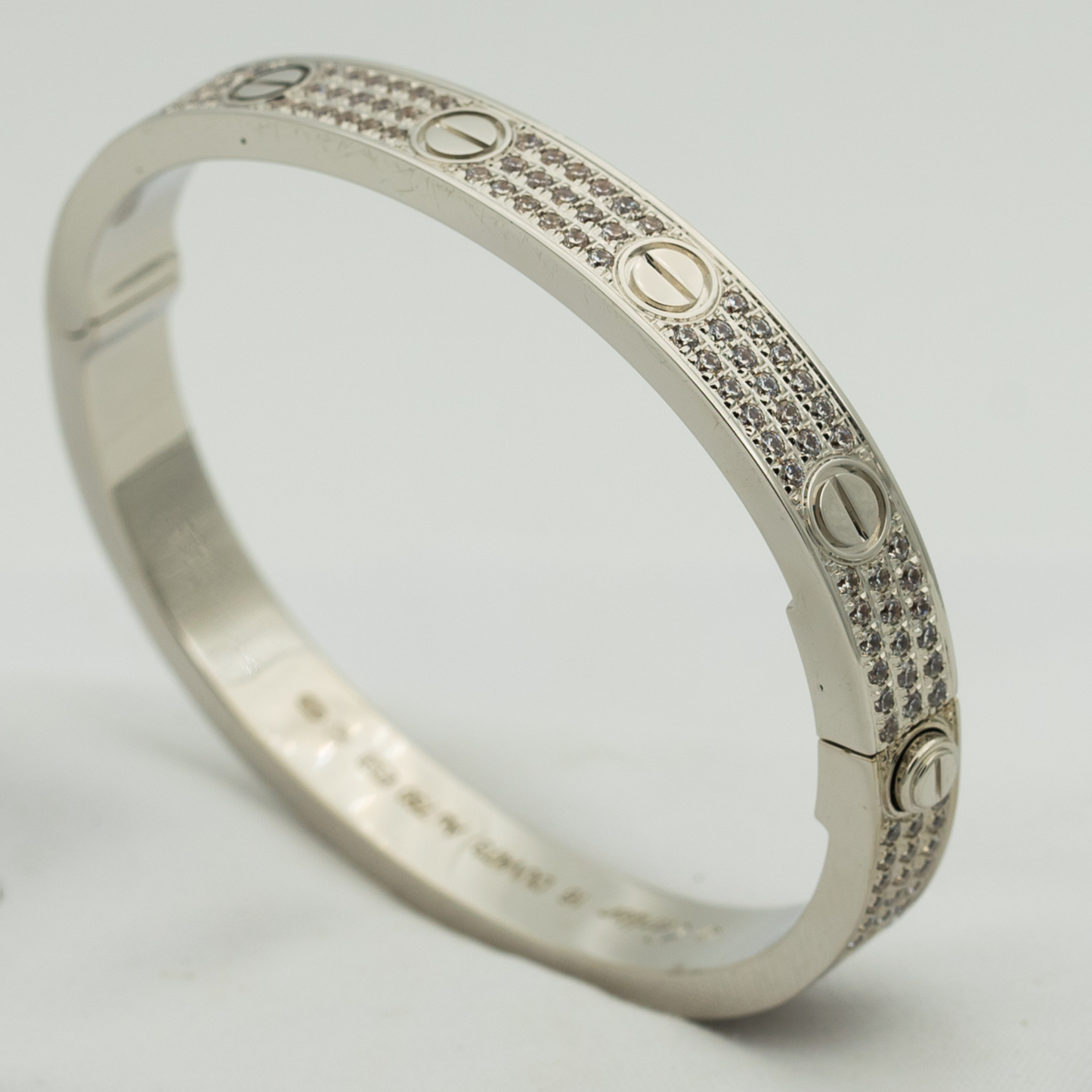 [LuxJewelry]LOVE BRACELET 6.1MM DIAMOND-PAVED