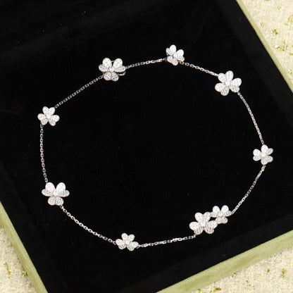 [LuxJewelry]FRIVOLE SILVER 9 FLOWERS NECKLACE