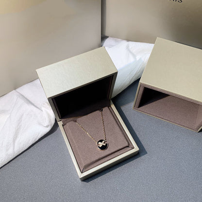 [LuxJewelry]JEUX DE PINK GOLD DIAMOND NECKLACE