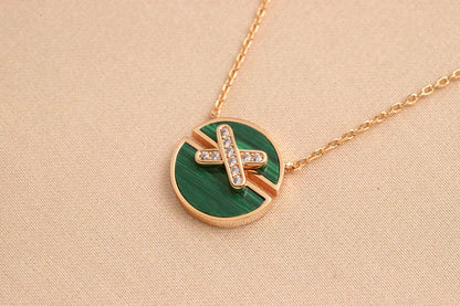 [LuxJewelry]JEUX DE ROSE GOLD DIAMOND NECKLACE