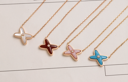 [LuxJewelry]JEUX DE NECKLACE 1 DIAMOND