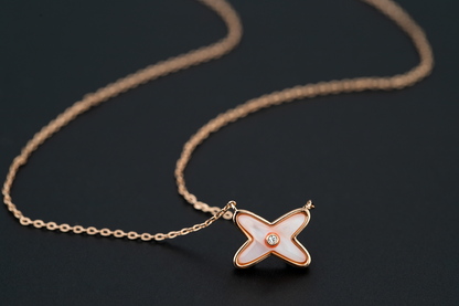 [LuxJewelry]JEUX DE NECKLACE 1 DIAMOND