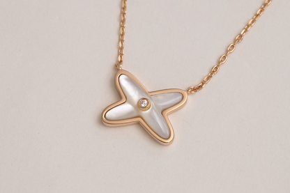 [LuxJewelry]JEUX DE NECKLACE 1 DIAMOND