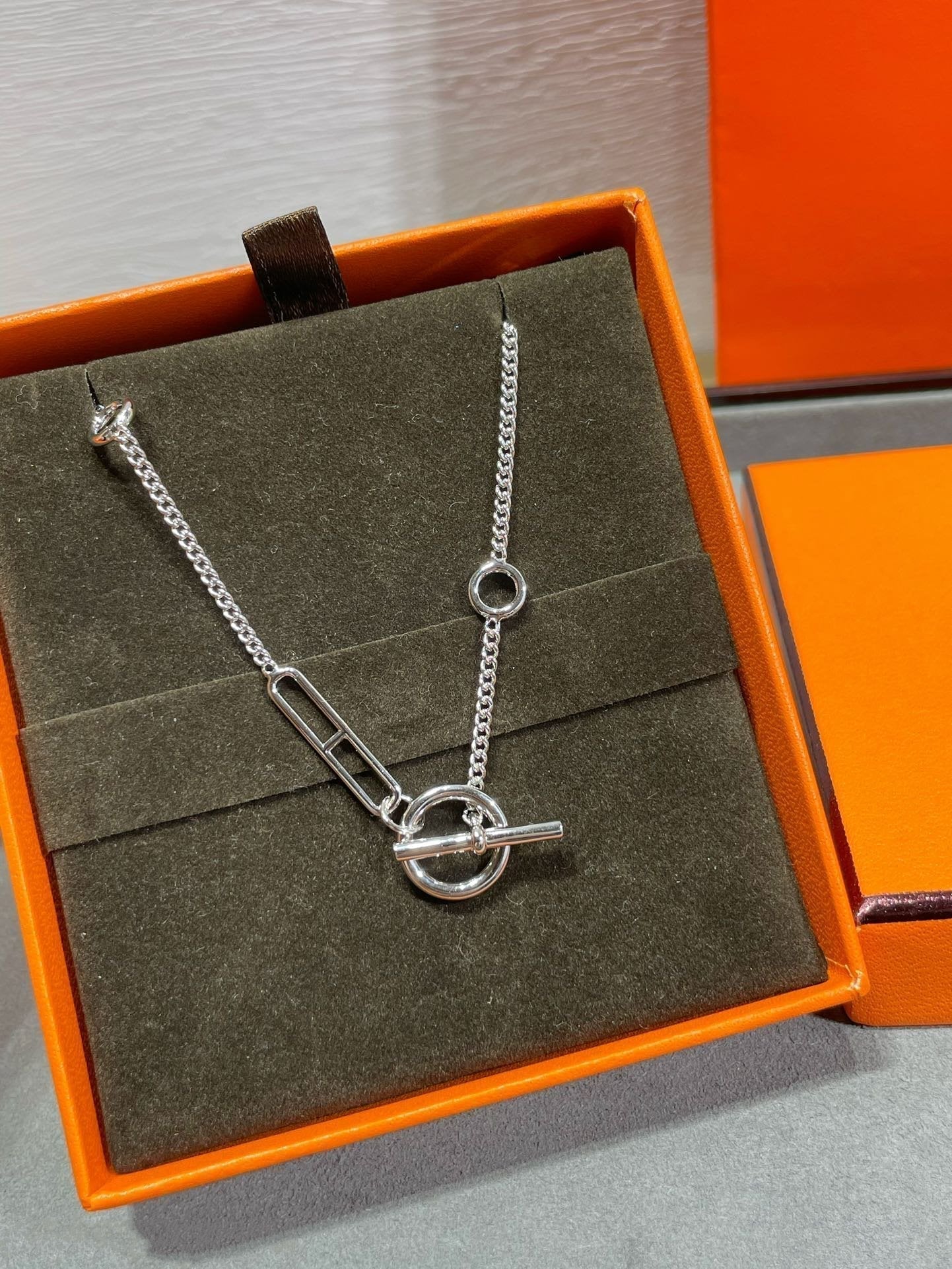 [LuxJewelry]HM STERLING CHAINE D'ANCRE HEART