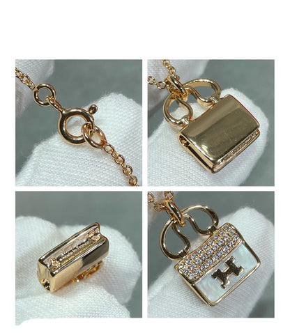 [LuxJewelry]H CIRCE MOISSANITE PENDANT NECKLACE GOLD