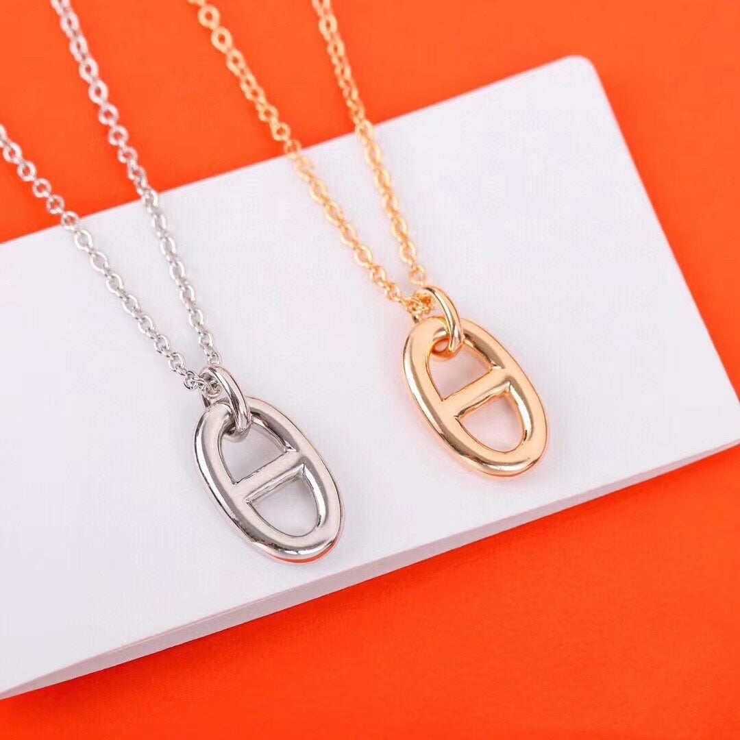 [LuxJewelry]HM PIG NOSE NECKLACE