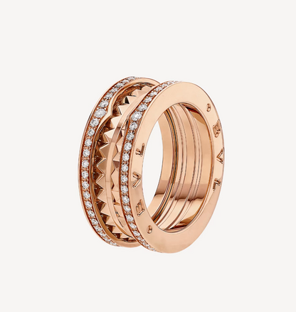 [LuxJewelry]ZERO 1 ROCK DIAMOND PINK GOLD