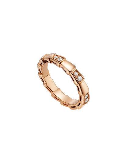 [LuxJewelry]SERPENTI RING PINK GOLD  3MM