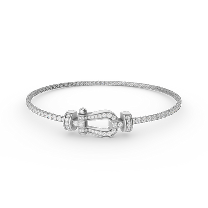 [LuxJewelry]FORCE  HORSESHOE  DIAMOND TENNIS BRACELET