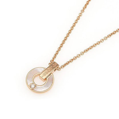 [LuxJewelry]GARI NECKLACE PINK GOLD MOP