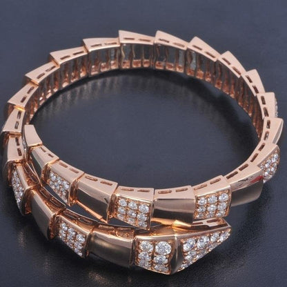 [LuxJewelry]SERPENTI BRACELET PINK GOLD DIAMOND