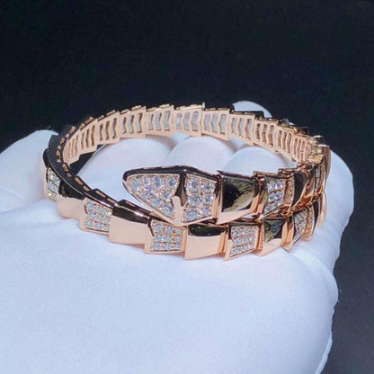 [LuxJewelry]SERPENTI BRACELET PINK GOLD DIAMOND