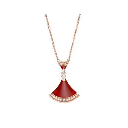 [LuxJewelry]DREAM NECKLACE CARNELIAN DIAMOND