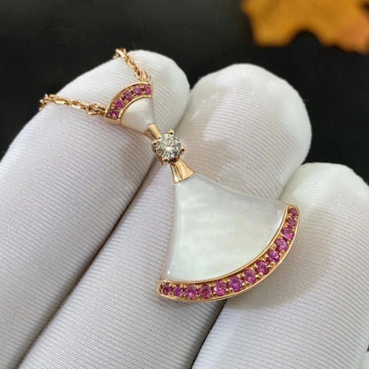[LuxJewelry]DREAM NECKLACE MOP PINK DIAMOND