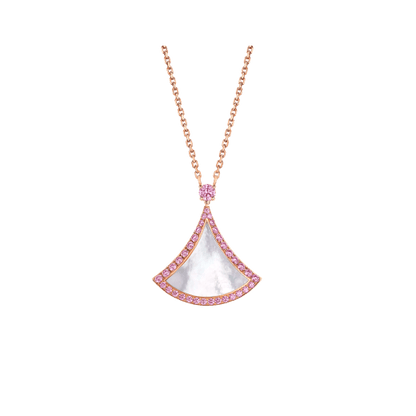 [LuxJewelry]DREAM NECKLACE MOP DIAMOND PINK