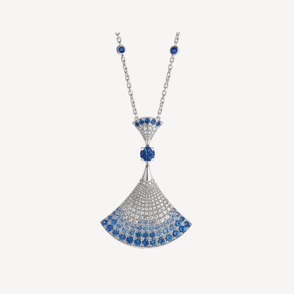 [LuxJewelry]DREAM NECKLACE AGATE SILVER DIAMOND