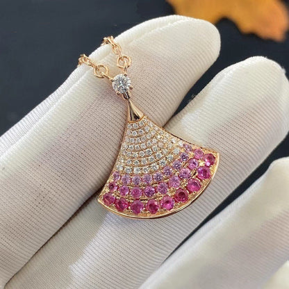 [LuxJewelry]DREAM NECKLACE PINK GOLD PINK DIAMOND