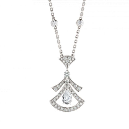 [LuxJewelry]DREAM NECKLACE WHITE DIAMOND SILVER