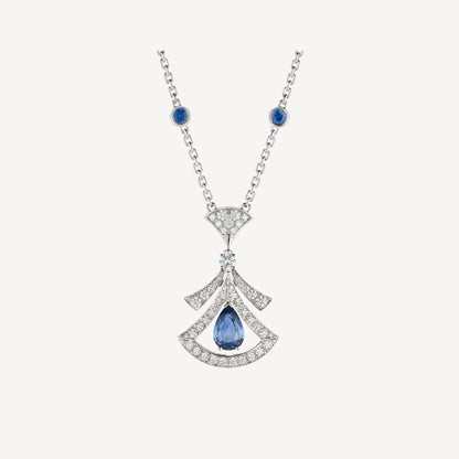 [LuxJewelry]DREAM NECKLACE AGATE DIAMOND SILVER