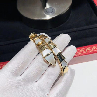 [LuxJewelry]SERPENTI BRACELET MOP GOLD