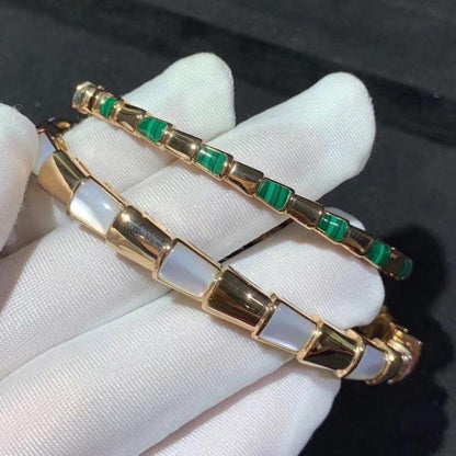 [LuxJewelry]SERPENTI BRACELET PINK GOLD MOP