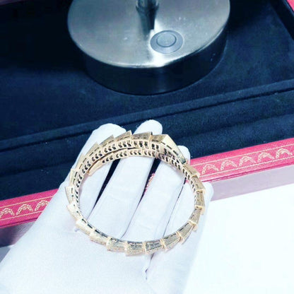 [LuxJewelry]SERPENTI BRACELET 8MM PINK GOLD DIAMOND