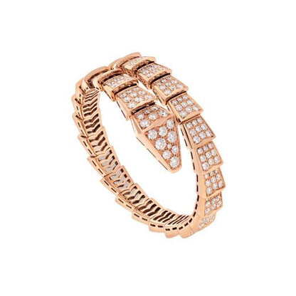 [LuxJewelry]SERPENTI BRACELET 8MM PINK GOLD DIAMOND