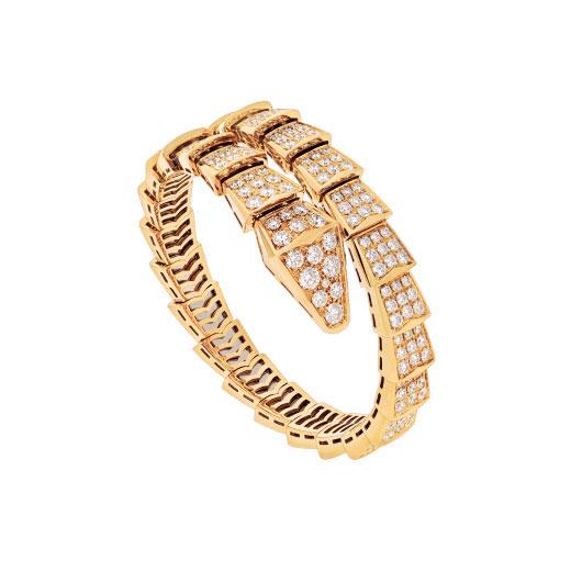 [LuxJewelry]SERPENTI BRACELET 8MM GOLD DIAMOND BV Series