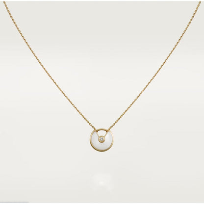 [LuxJewelry]AMULETTE ROSE GOLD MOP NECKLACE
