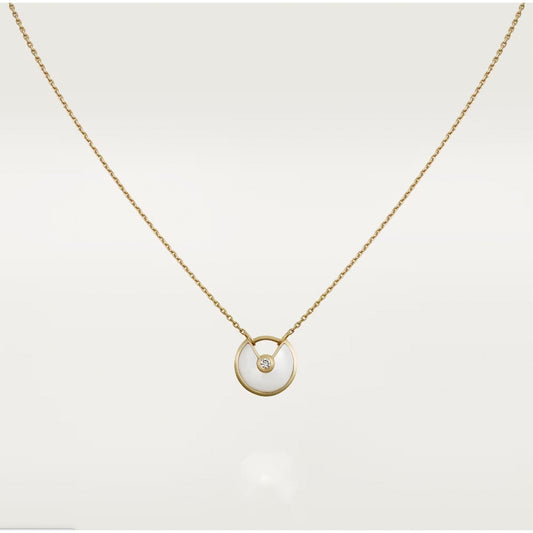 [LuxJewelry]AMULETTE ROSE GOLD MOP NECKLACE