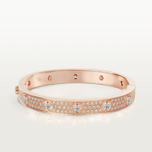 [Top&on]LOVE BRACELET 6.1MM DIAMOND-PAVED 10 BIG DIAMONDS