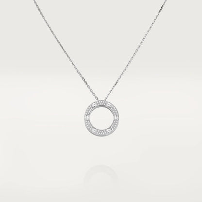 [LuxJewelry]LOVE NECKLACE ADJUSTABLE SILVER