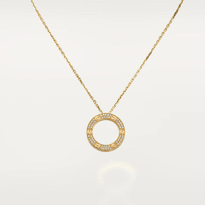 [LuxJewelry]LOVE NECKLACE ADJUSTABLE ROSE GOLD