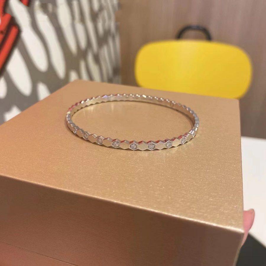 [LuxJewelry]BEE LOVE SILVER DIAMOND BRACELET