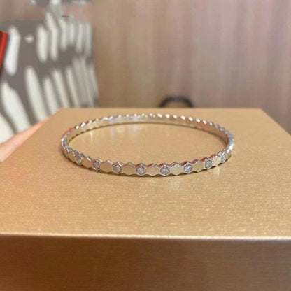 [LuxJewelry]BEE LOVE SILVER DIAMOND BRACELET