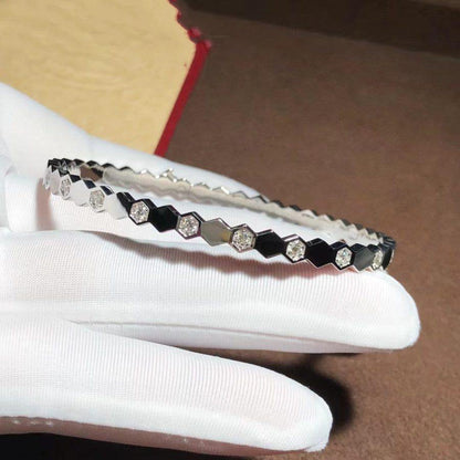 [LuxJewelry]BEE LOVE SILVER DIAMOND BRACELET