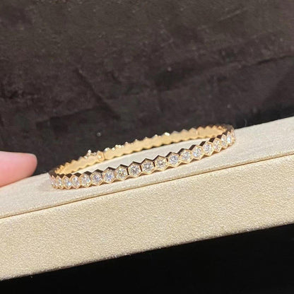 [LuxJewelry]BEE LOVE GOLD BRACELET FULL DIAMOND