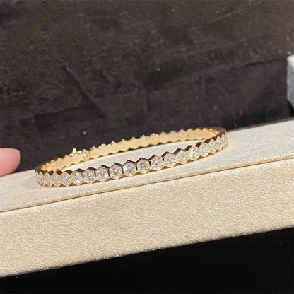 [LuxJewelry]BEE LOVE GOLD BRACELET FULL DIAMOND