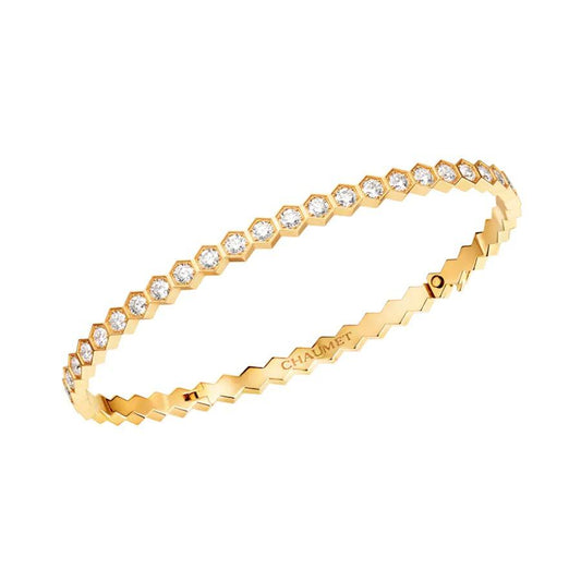 [LuxJewelry]BEE LOVE GOLD BRACELET FULL DIAMOND