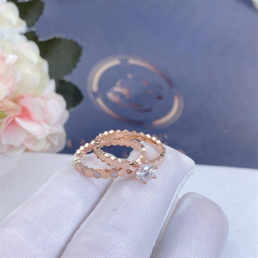 [LuxJewelry]BEE LOVE RING PINK GOLD DIAMOND