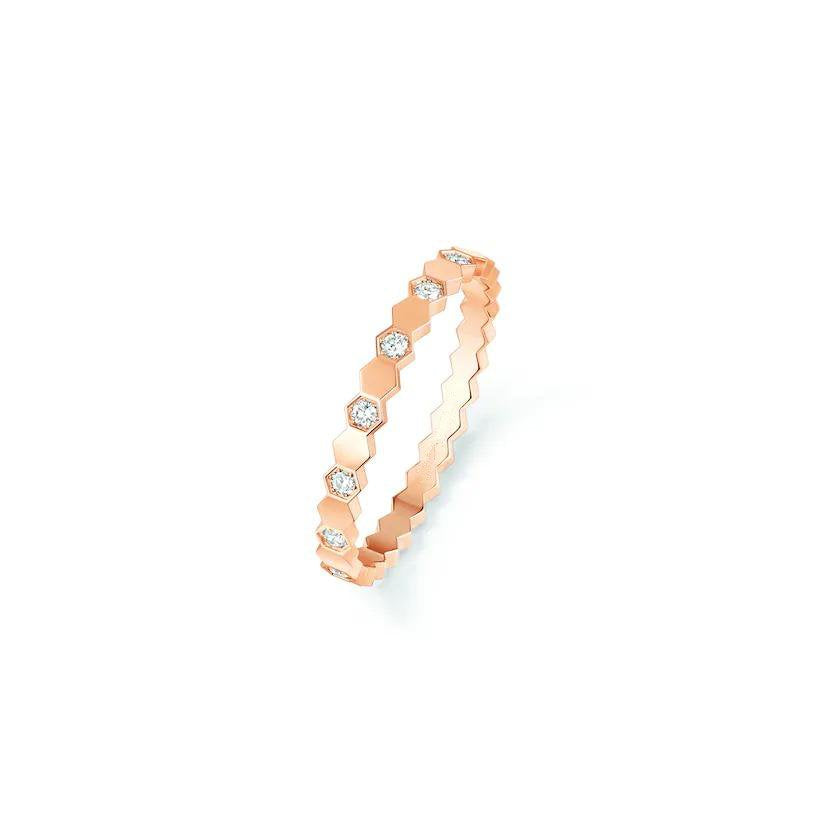 [LuxJewelry]BEE LOVE RING PINK GOLD DIAMOND