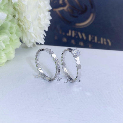 [LuxJewelry]BEE LOVE RING SILVER 1 DIAMOND