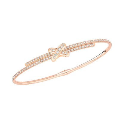 [LuxJewelry]JEUX DE BRACELET DIAMONDS PINK GOLD
