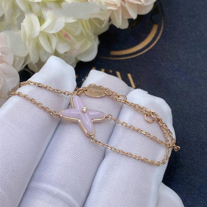 [LuxJewelry]JEUX BRACELET PINK MOP PINK GOLD 1 DIAMOND